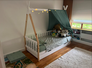 Ciel de lit cabane Vert Eucalyptus