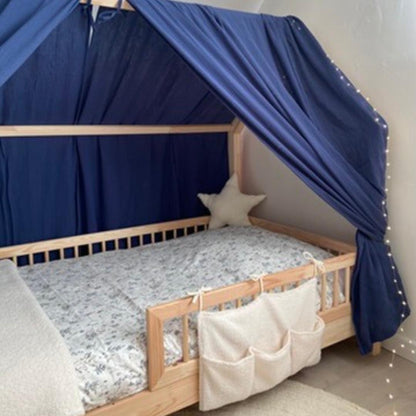 Ciel de lit cabane (pack de 2) Bleu indigo