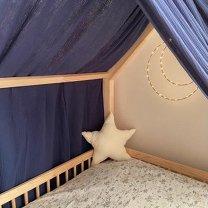 Ciel de lit cabane (pack de 2) Bleu indigo