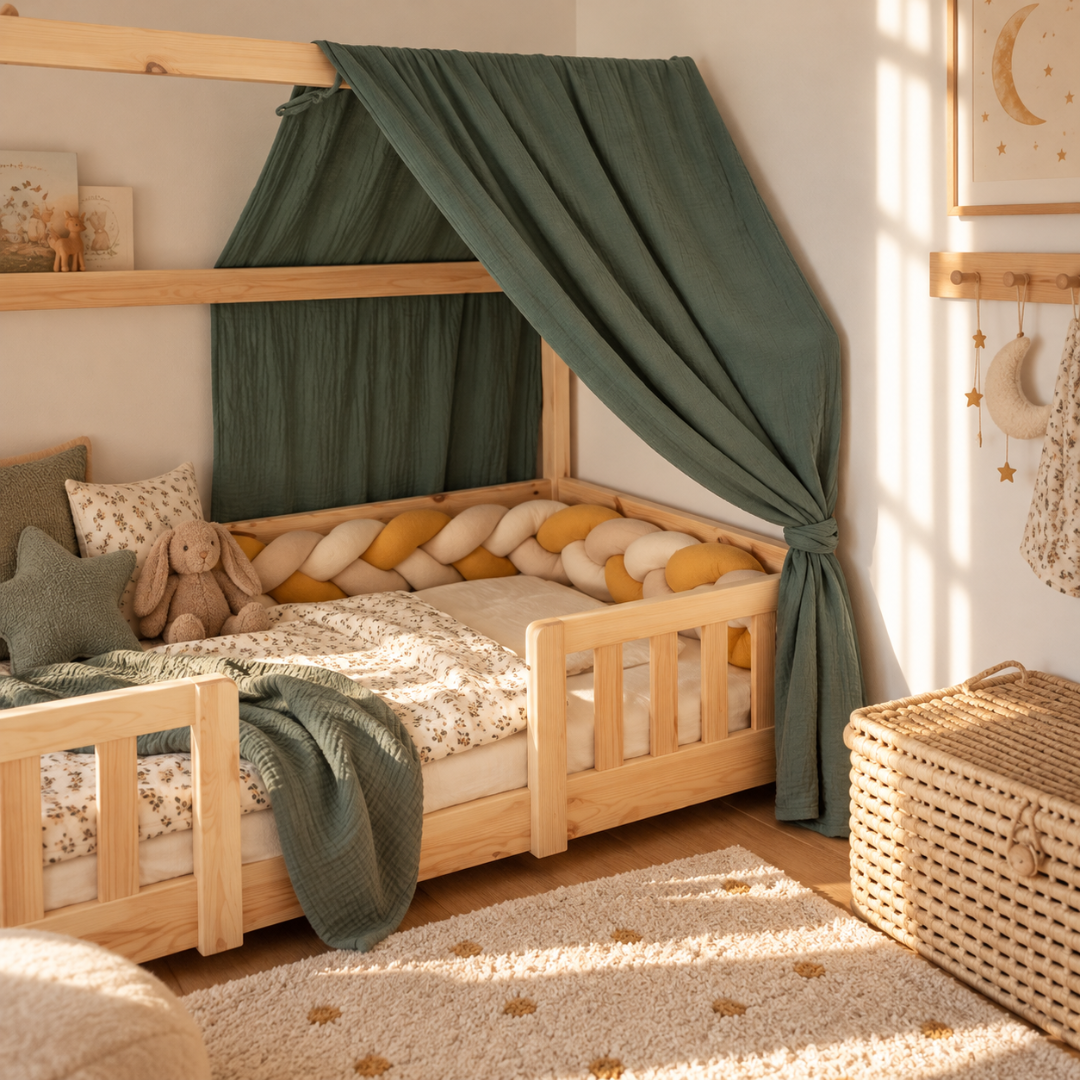 Ciel de lit cabane Vert eucalyptus