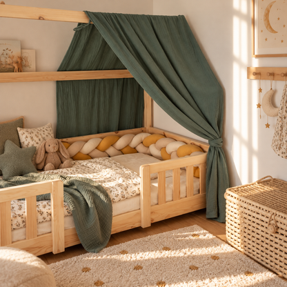 Ciel de lit cabane Vert eucalyptus