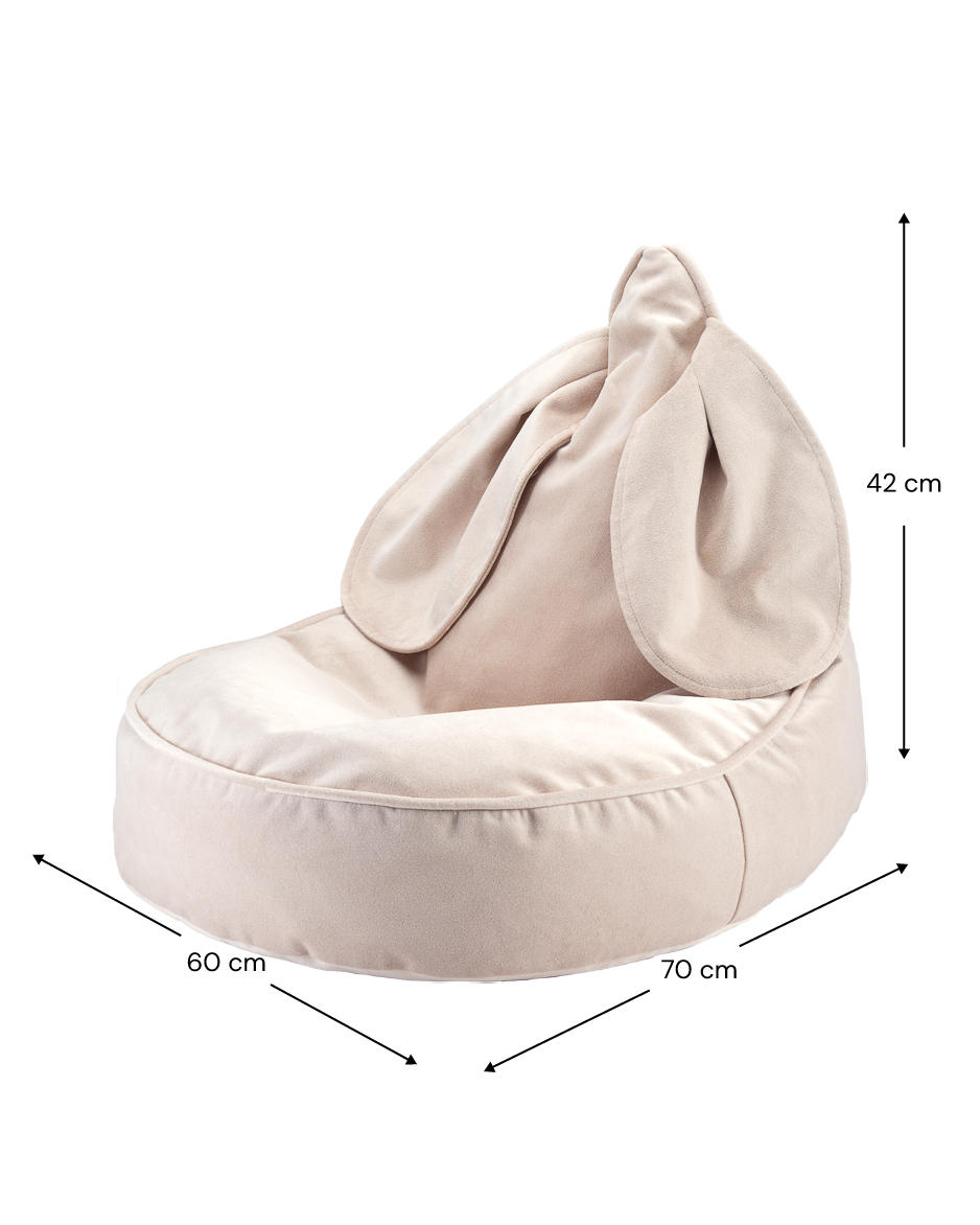 Konijn kinderfauteuil Beige