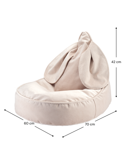 Konijn kinderfauteuil Beige