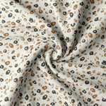 Drap housse jersey de coton bio - Ecru félin