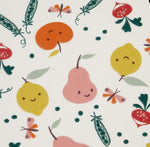 Drap housse jersey de coton bio - Fruits punchy