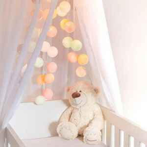 Guirlande lumineuse LED - Pastel rose jaune vert