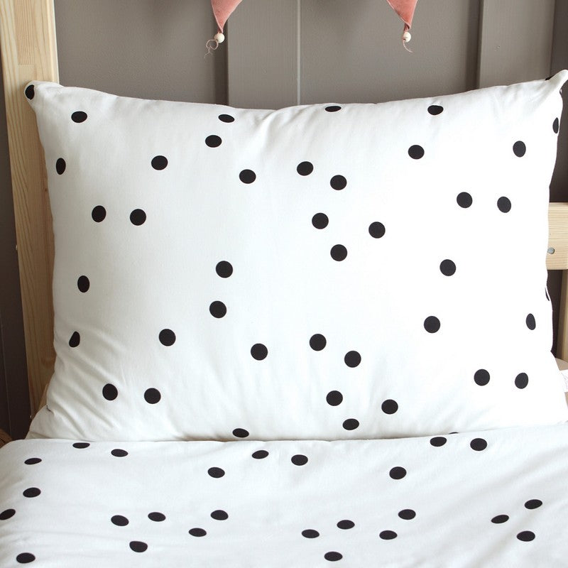 Housse de couette + taie à petits pois