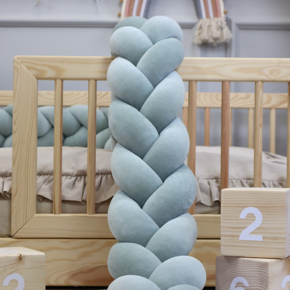 Tresse de lit Bleu 300cm
