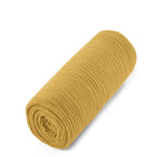 Drap housse double gaze coton BIO - Jaune moutarde