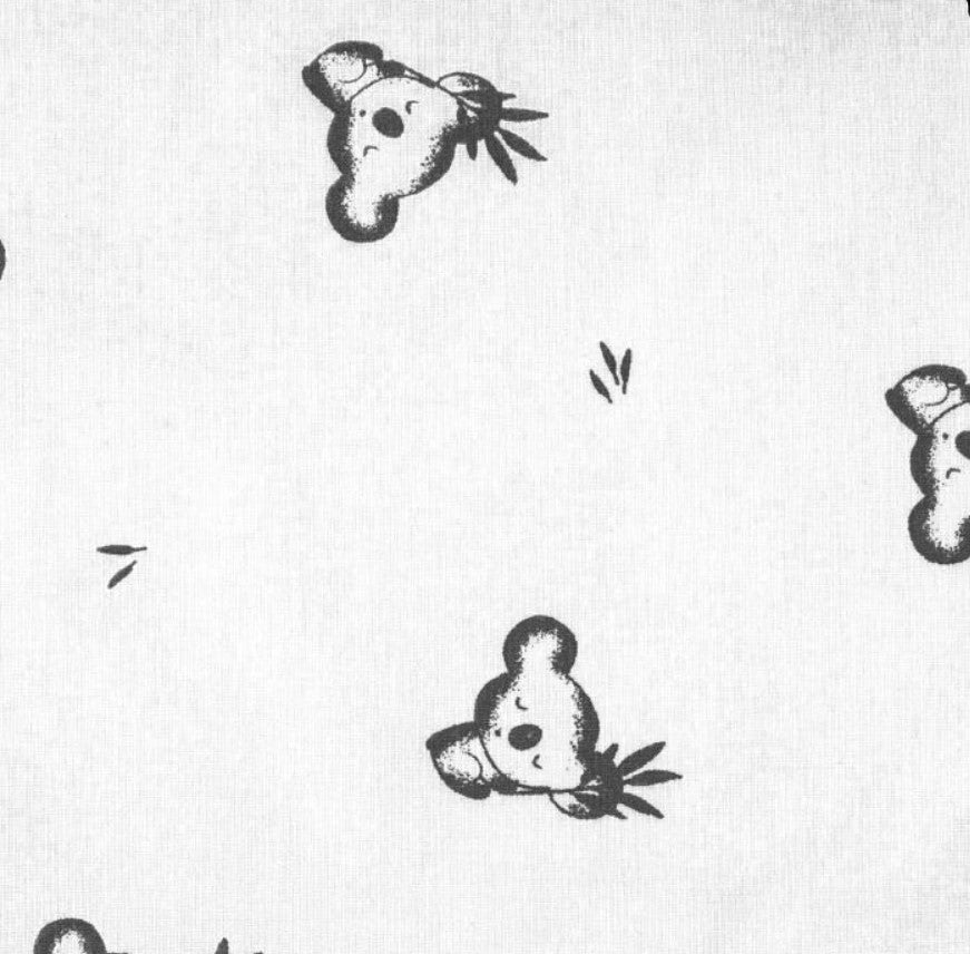 Drap housse jersey de coton bio - Koala Blanc
