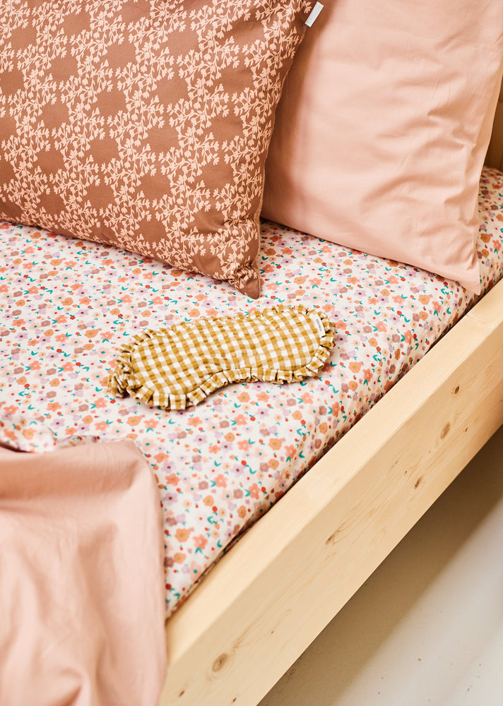 Drap housse enfant 90x200cm - Fleuri