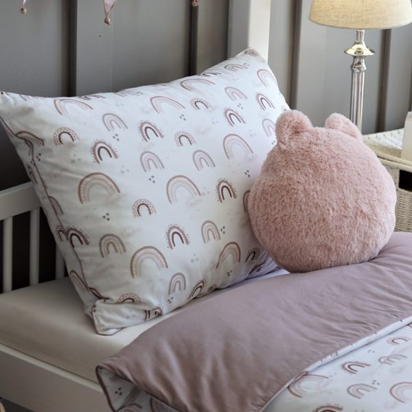 Housse de couette + taie arc-en-ciel