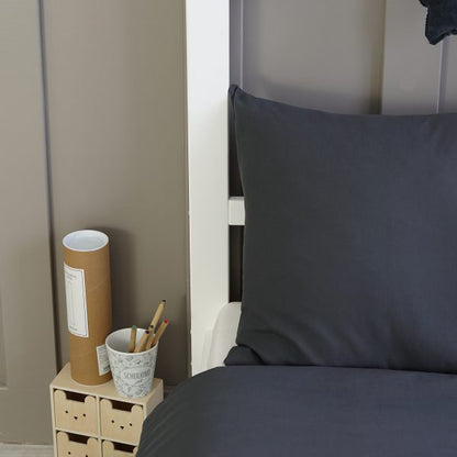 Housse de couette + taie gris graphite