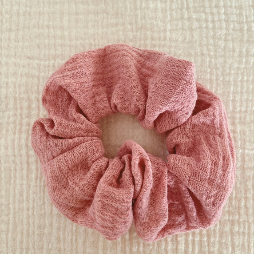 Chouchou double gaze - Couleur aléatoire