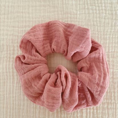 Chouchou double gaze - Couleur aléatoire