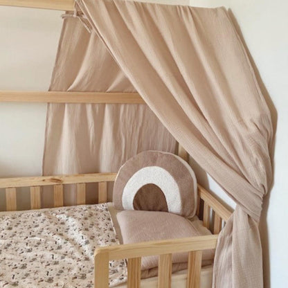 Ciel de lit cabane (pack de 2) Beige en stock