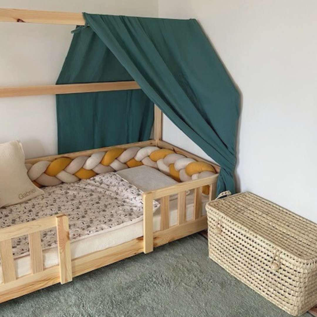Cabinebedhemel Eucalyptus groen
