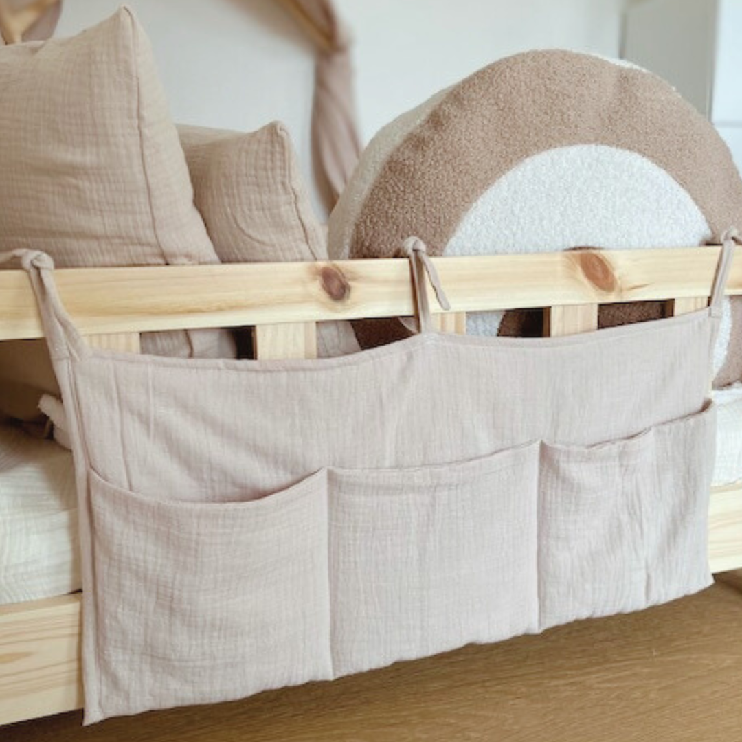 Pochette de rangement lit - Beige