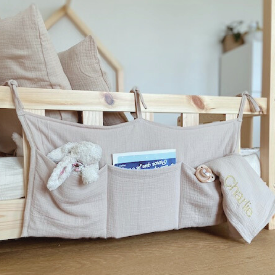 Pochette de rangement lit - Beige