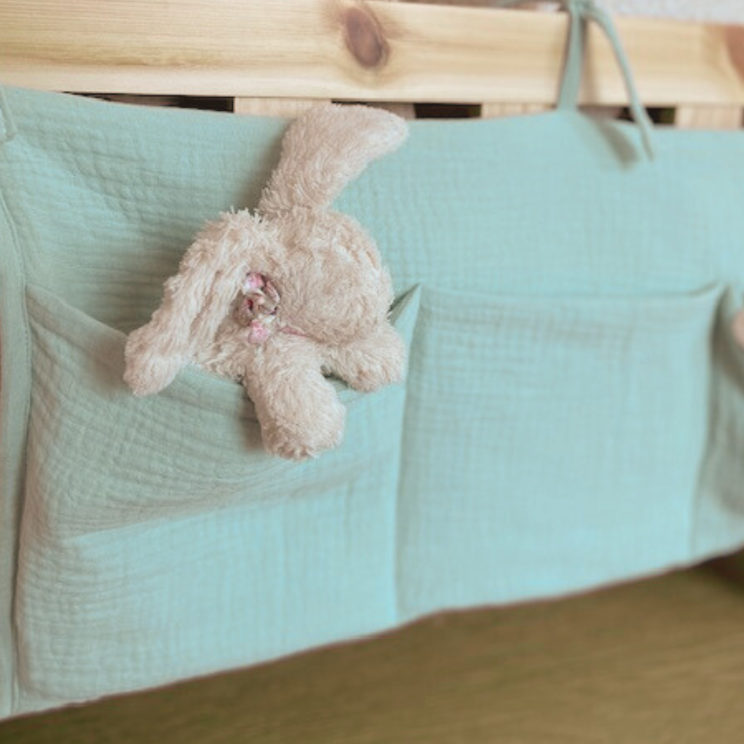 Pochette de rangement lit - Vert menthe