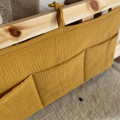 Beige bedhemel van biologisch katoen