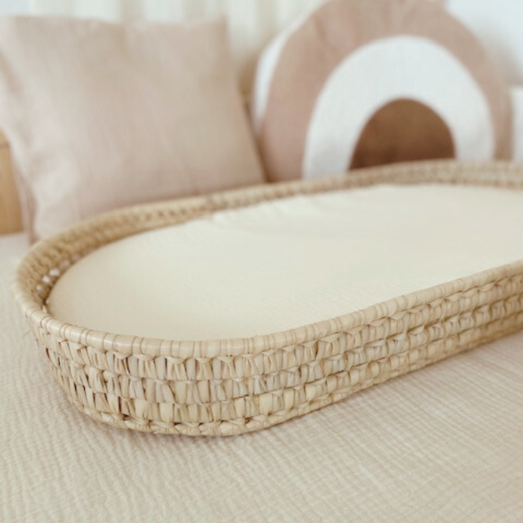 Panier à langer + matelas + housse couleur au choix