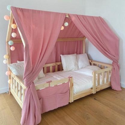 Ciel de lit cabane (pack de 2) Rose