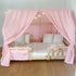 Ciel de lit cabane (pack de 2) Rose blush