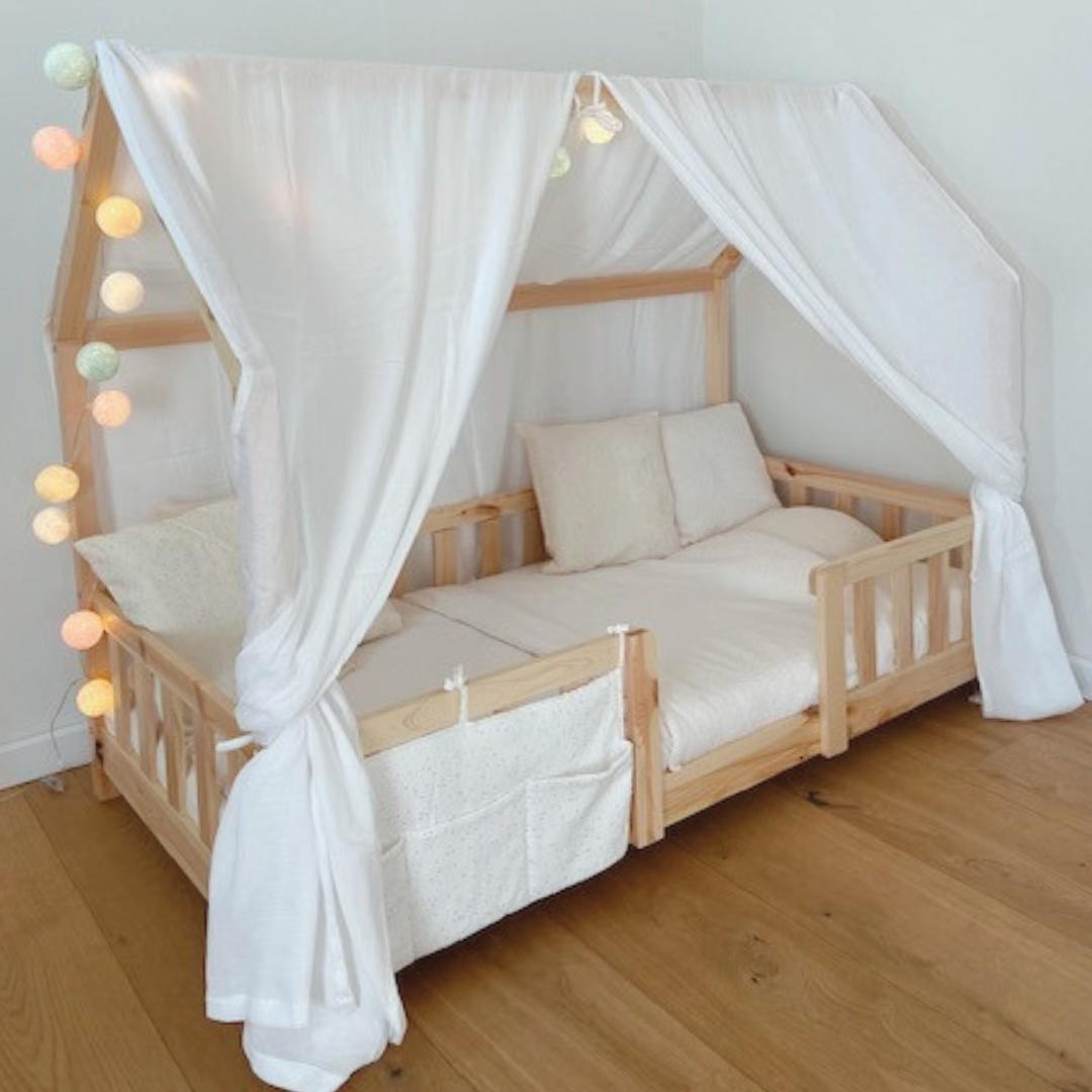 Ciel de lit cabane (pack de 2) Blanc
