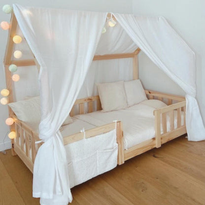 Ciel de lit cabane (pack de 2) Blanc