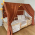 Ciel de lit cabane (pack de 2) Terracotta