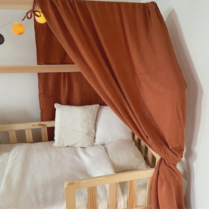 Ciel de lit cabane (pack de 2) Terracotta