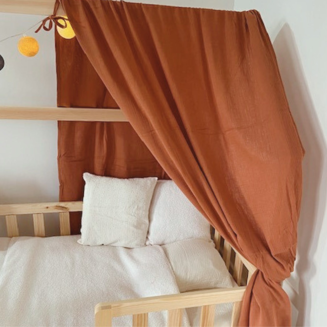Ciel de lit cabane Terracotta