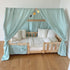 Ciel de lit cabane (pack de 2) Vert menthe