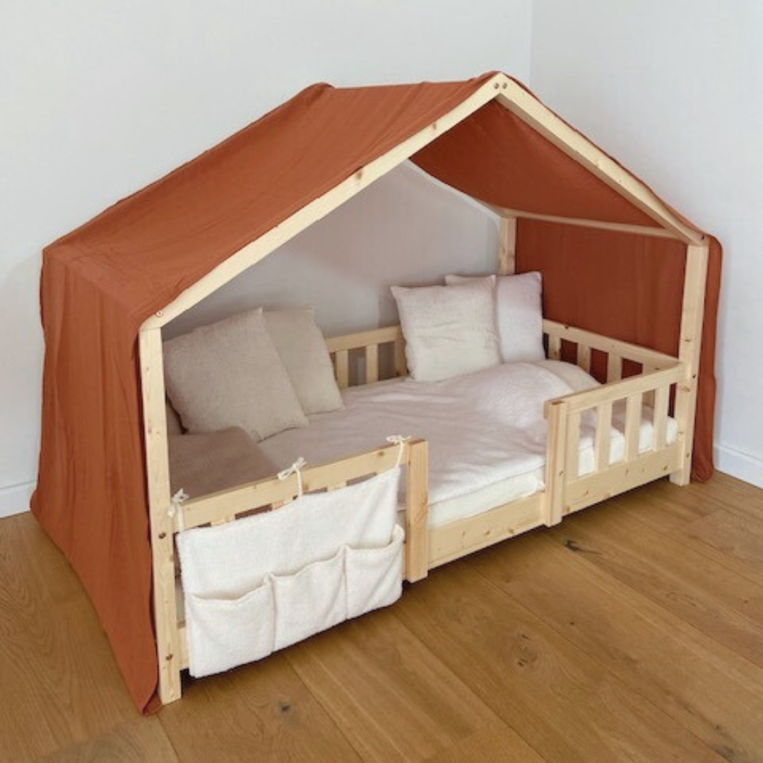 Ciel de lit cabane Terracotta