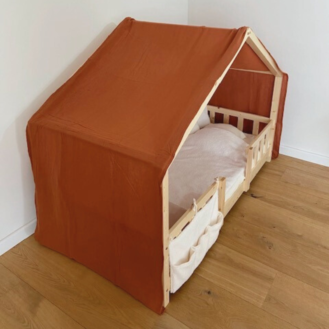 Ciel de lit cabane Terracotta