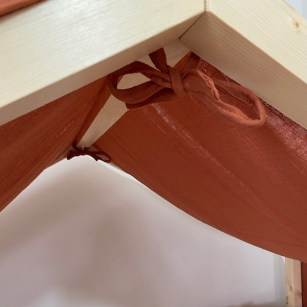 Ciel de lit cabane Terracotta