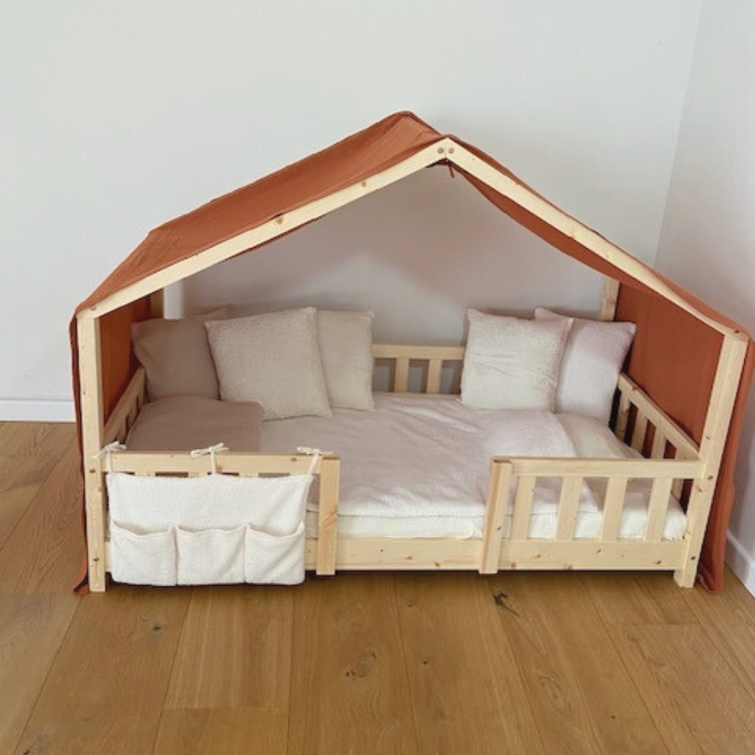 Ciel de lit cabane Terracotta