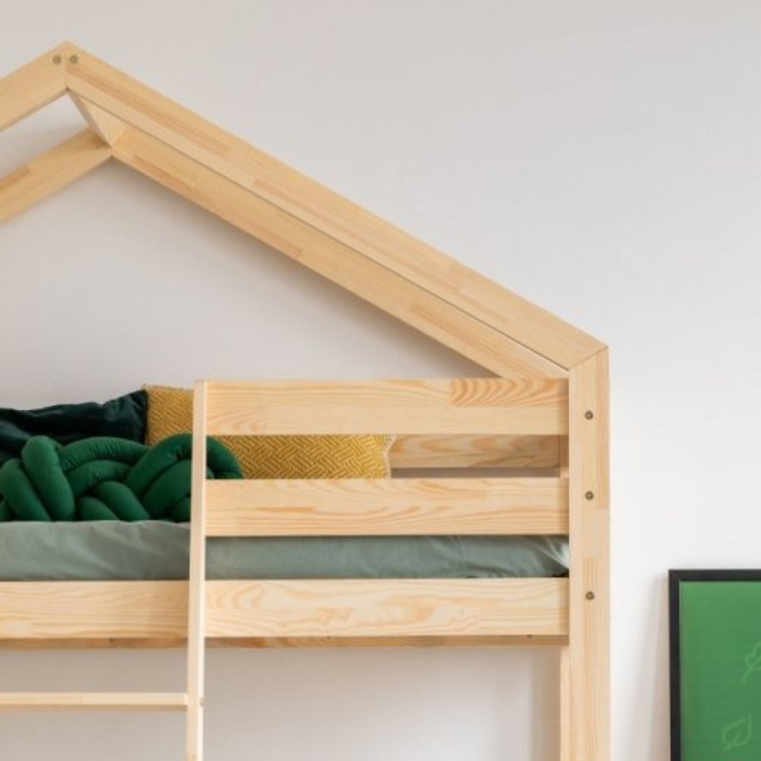 Lit cabane superposé mezzanine DINO 70x140cm