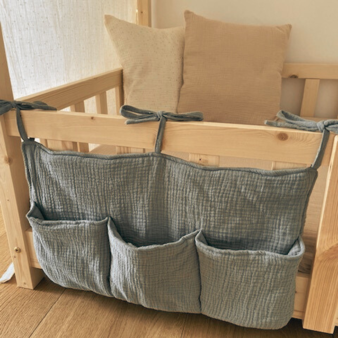 Pochette de rangement lit - Vert kaki