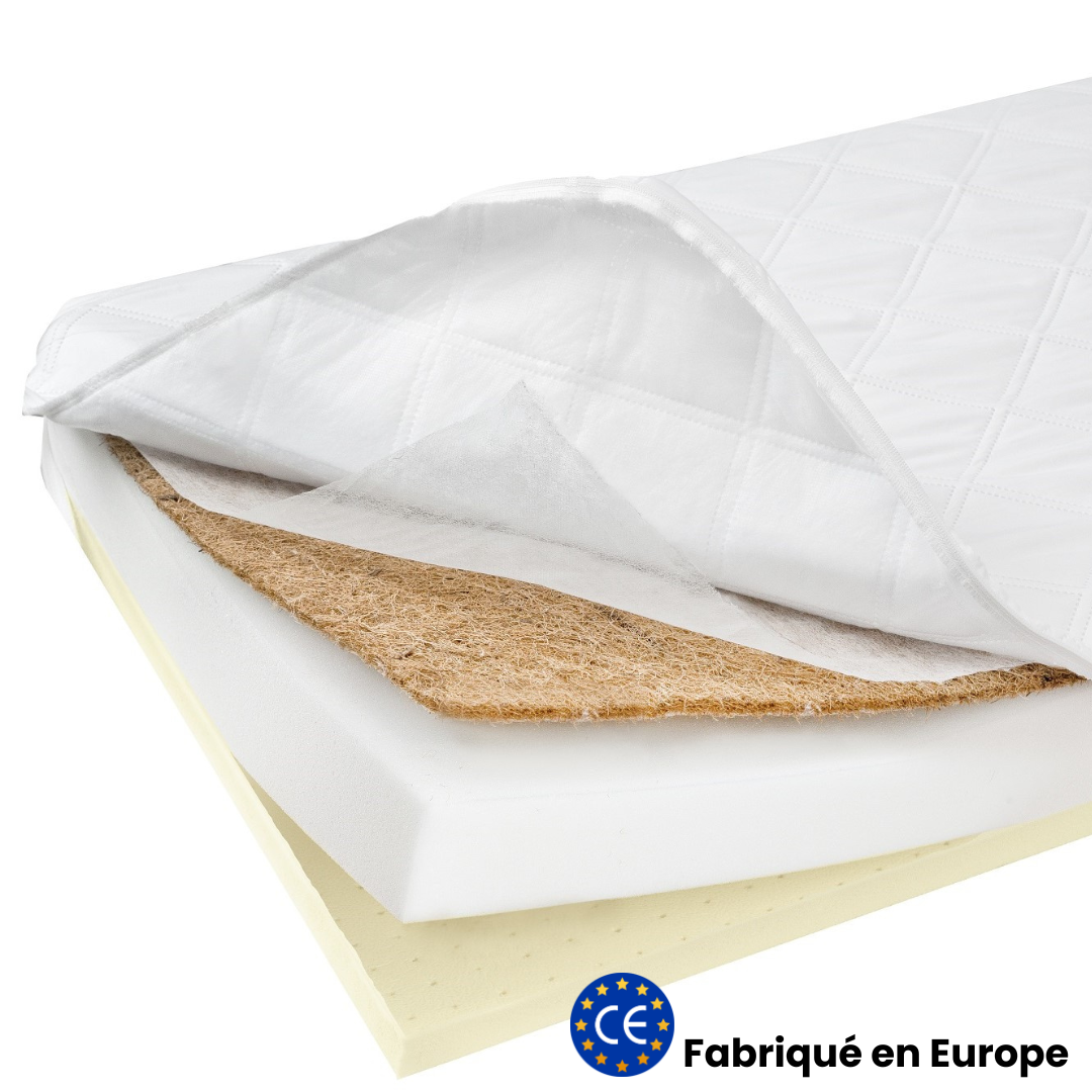 Matelas enfant 70x140cm - Mousse + coco + latex