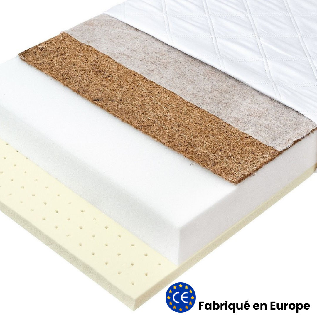 Matelas enfant 70x140cm - Mousse + coco + latex