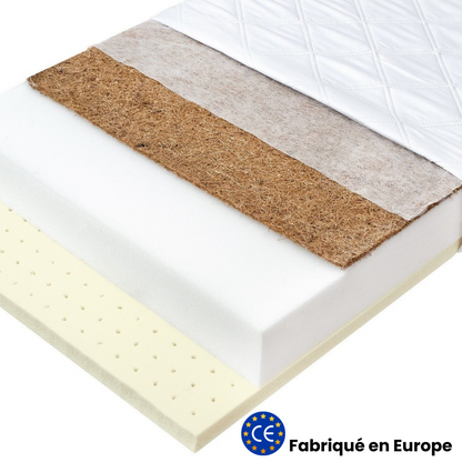 Matelas enfant 70x140cm - Mousse + coco + latex