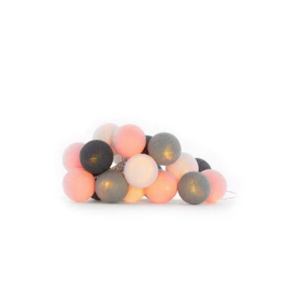 Guirlande lumineuse LED - Rose &amp; Gris