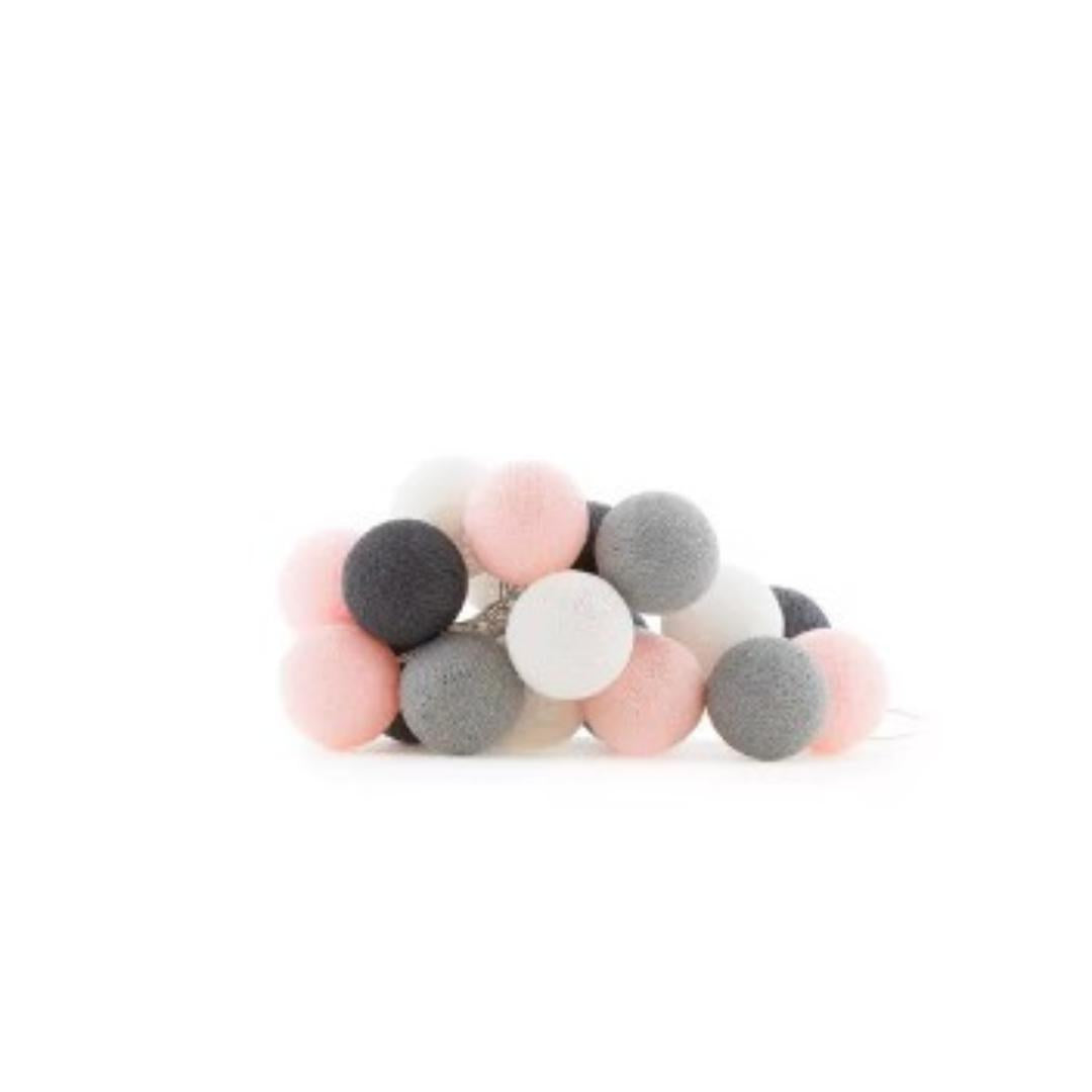 Guirlande lumineuse LED - Rose &amp; Gris