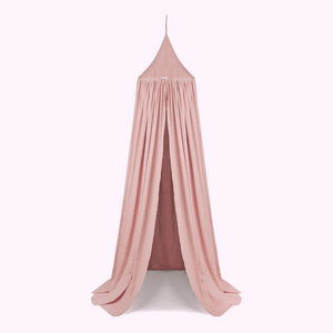 Baldacchino rosa in cotone biologico