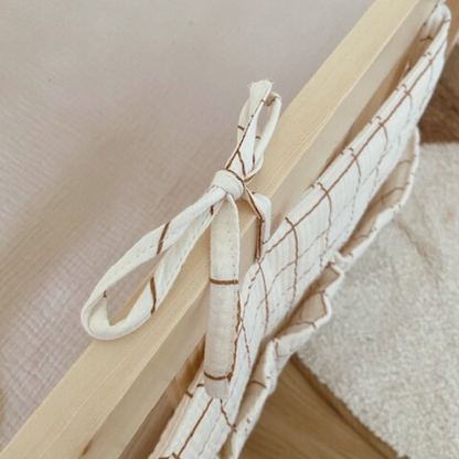 Pochette de rangement lit Marcel Camel/Ecru