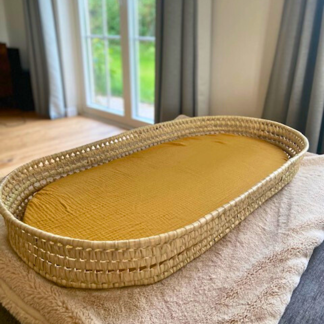 Panier à langer + matelas + housse couleur au choix