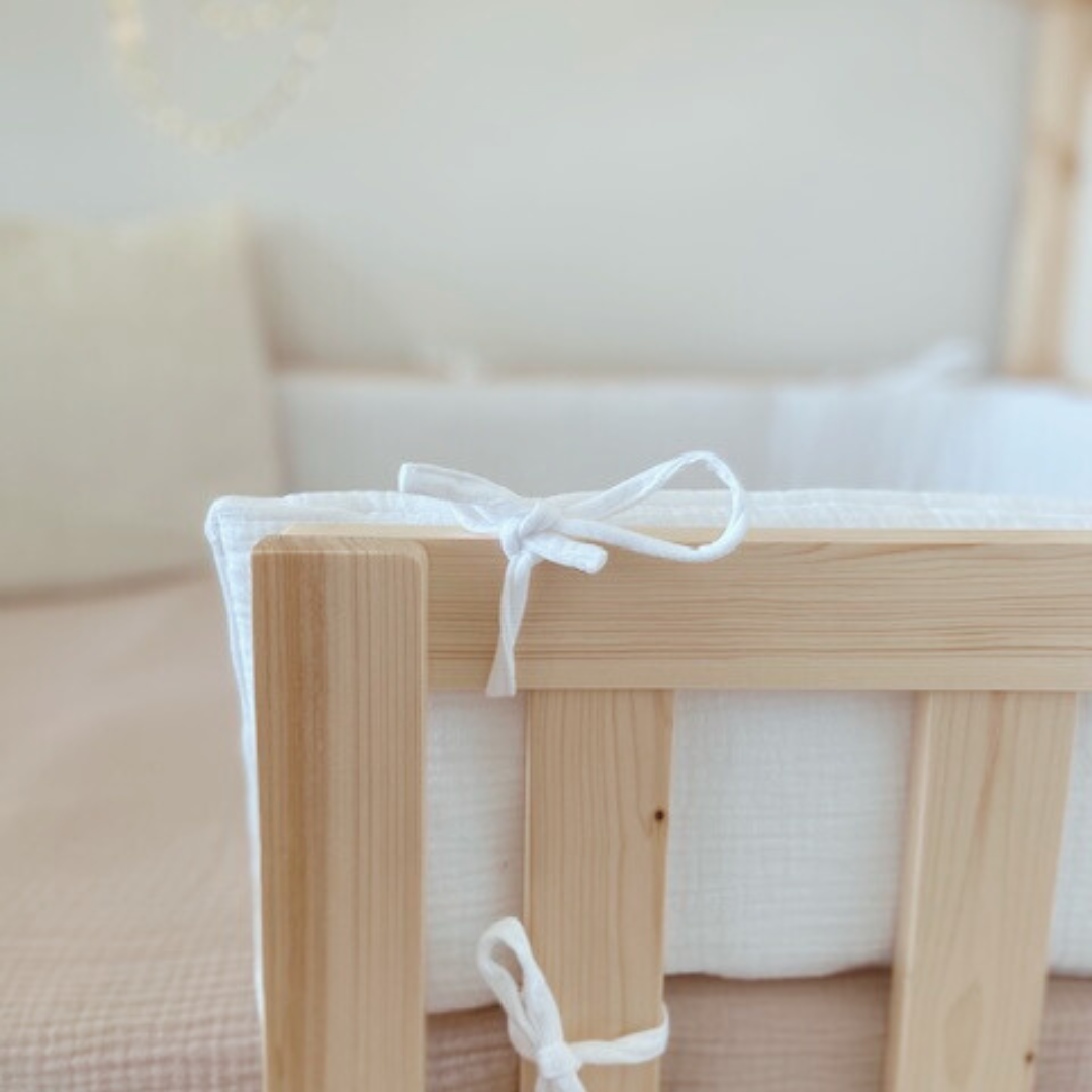 Witte dubbelgaas cabinebedbumper 