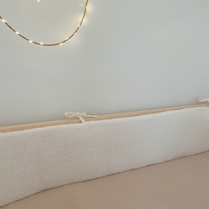 Babybedbumper in ecru French Terry stof 